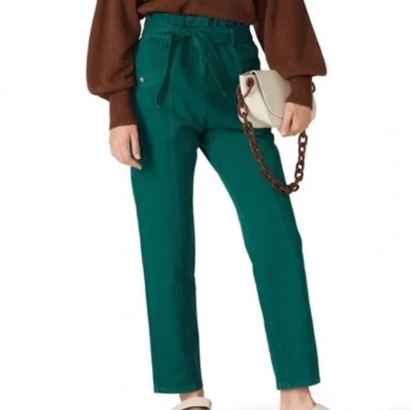 Sea NY Green Denim High Waisted Pants Size 12 - Picture 1 of 3